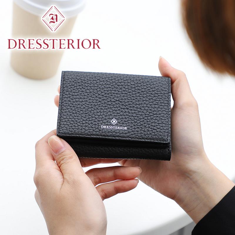【商品レビューで+5%】ドレステリア 三つ折り財布 メンズ DRESSTERIOR ドレステリア Cavalier キャバリア ミニウォレット ミニ財布 レディース財布 861613 コンパクト財布 小さめ 男女兼用 男性 女性 大人 おしゃれ 牛革 レザー 小物 オーバーラップサークル ギフト 贈り物 DRESSTERIOR（ドレステリア） Cavalier キャバリア 三つ折り財布 ミニ