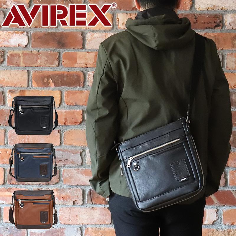 AVIREX アビレックス STUART スチュアート 縦型 ショルダーバッグ AX5007 AVIREX（アヴィレックス） STUART スチュアート ショルダーバッグ 斜め