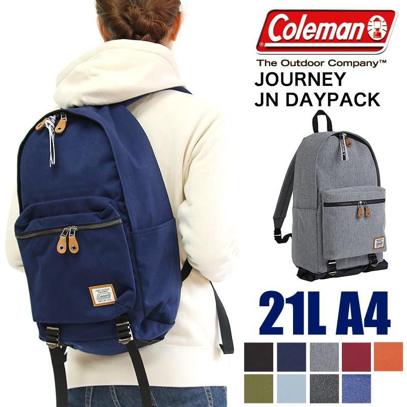 新色追加 送料無料 Coleman コールマン JOURNEY ジャーニー JN DAYPACK JNデイパック リュック 21L A4 PC収納 レインカバー付き