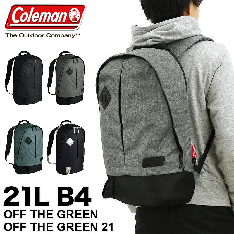新しいコレクション Coleman コールマン Off The Green オフザグリーン Off The Green21 オフザグリーン21 リュック デイパック バックパック 21l B4 Og21 メーカー包装済 Mdtu Nw Gov Lk