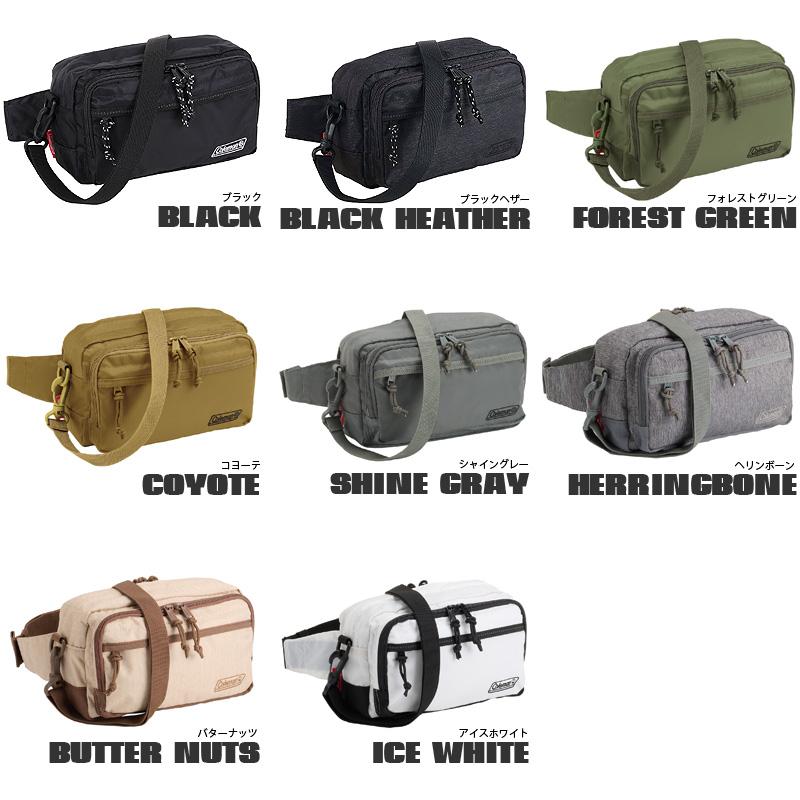 Coleman コールマン  WALKER ウォーカー  WALKER POUCH ウォーカーポーチ  ウエストバッグ ショルダーバッグ ボディバッグ 3WAY 斜め掛け 2L メンズ レディース｜bagshoparr｜24