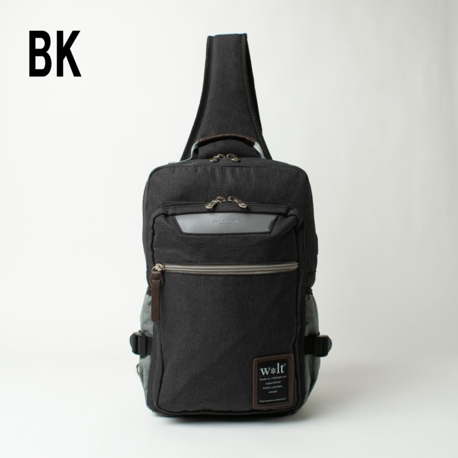 ウォルト ボディバッグ 大きめ A4 USBポート付き リフレクション w*lt