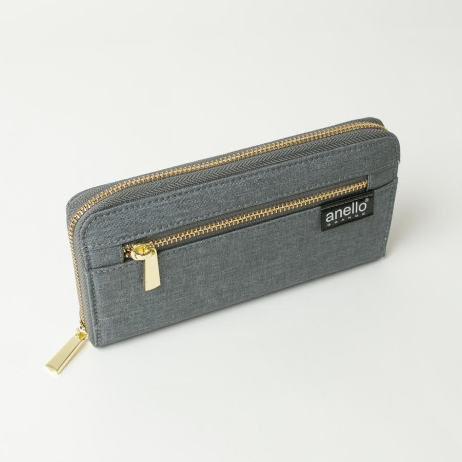 財布 長財布 レディース メンズ 人気 微光沢杢ポリls長財布 Anello Grande アネロ グランデ Gj H2403 正規品 長財布 カラー Pi ピンク