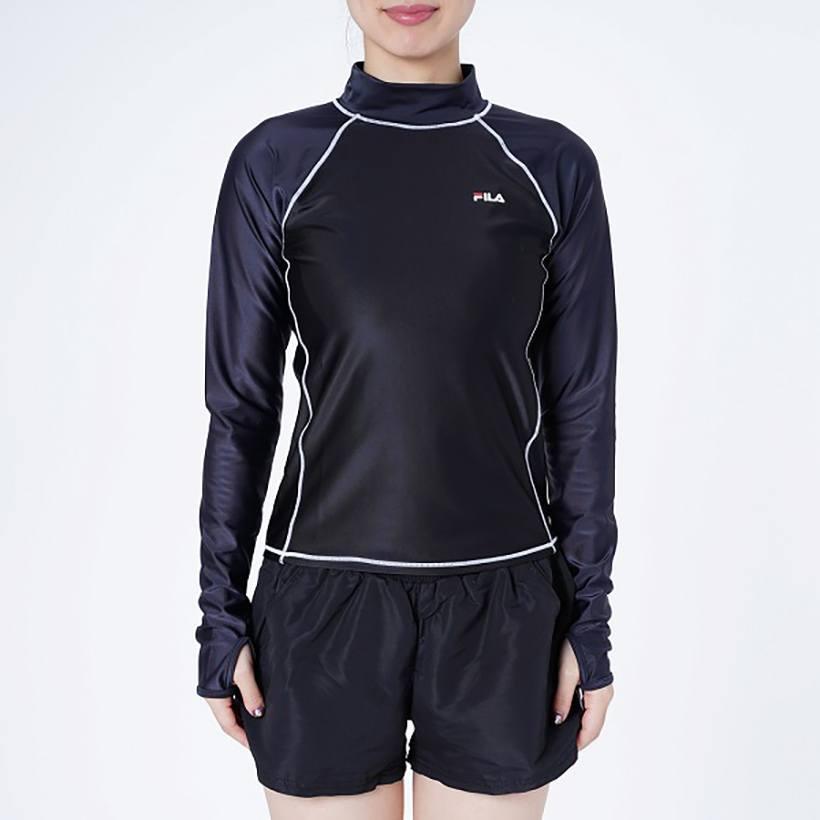 楽ギフ のし宛書 ラッシュガード フィラ Fila 日本正規品 レディース 女性 フィラ Fila 正規品 レディース ラッシュガード 長袖 首元 手先 日焼け防止 Uvウェア 伸縮性 シンプル スポーティ ブランド Www Threeriversofs Com