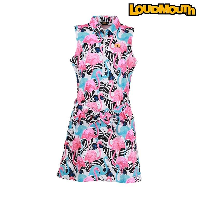 格安 ラウドマウス Loudmouth 正規代理店 レディース ワンピース ノースリーブ 鮮やかカラーリング ポップ プリント柄 遊び心 デザインワンピ 超目玉 Www Shandilyaz Com