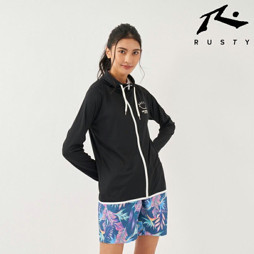 正規品 ラスティ Rusty レディース 女性 ラッシュガード スムース素材 Uvラッシュ 長袖 日焼け防止 ハイネック 指穴付き 無地 Blk ファッション スポーツ Faspo 通販 Yahoo ショッピング