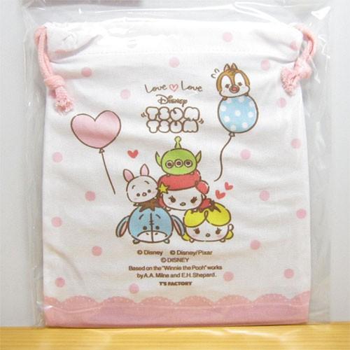 ディズニー Tsumtsum ツムツム フラット巾着 ツムツム ラブラブ おしゃれ キャラクター コップ袋 小物入れ入園 入学 小学校 保育園 幼稚園 Dntm 雑貨のおもちゃ箱バーグyahoo 店 通販 Yahoo ショッピング
