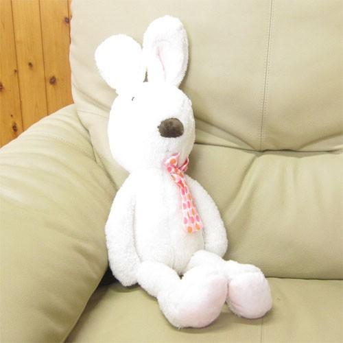 le Sucre ル シュクル リボンぬいぐるみ 大 白うさ ウサギ雑貨 グッズ うさぎのぬいぐるみ うさぎのルシュクル