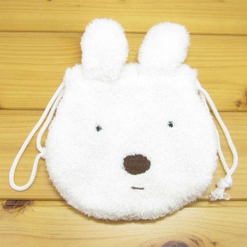 ル シュクル フェイス巾着 白うさ Le Sucre うさぎのルシュクル 巾着袋 グッズ おしゃれ キャラクター コップ袋 小物入れ入園 入学 Le 雑貨のおもちゃ箱バーグyahoo 店 通販 Yahoo ショッピング