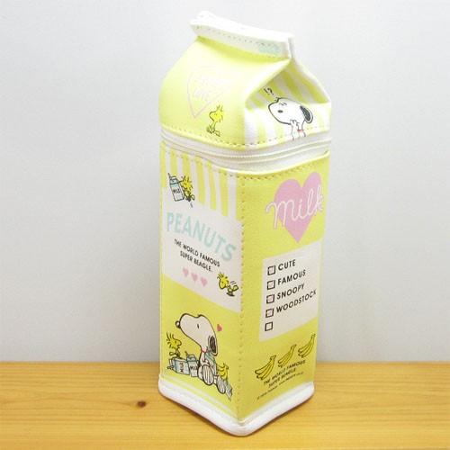 スヌーピーペンケース ピーナッツ スヌーピー 牛乳パックペンポーチ バナナミルク Peanuts Snoopy 筆箱 おしゃれ かわいい グッズ Mams0666 雑貨のおもちゃ箱バーグyahoo 店 通販 Yahoo ショッピング