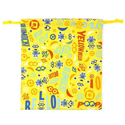 ミニオン 巾着m イエロー Minions おしゃれ キャラクター 体操服 給食袋 入園 入学 小学校 保育園 幼稚園 Mi 雑貨のおもちゃ箱バーグyahoo 店 通販 Yahoo ショッピング