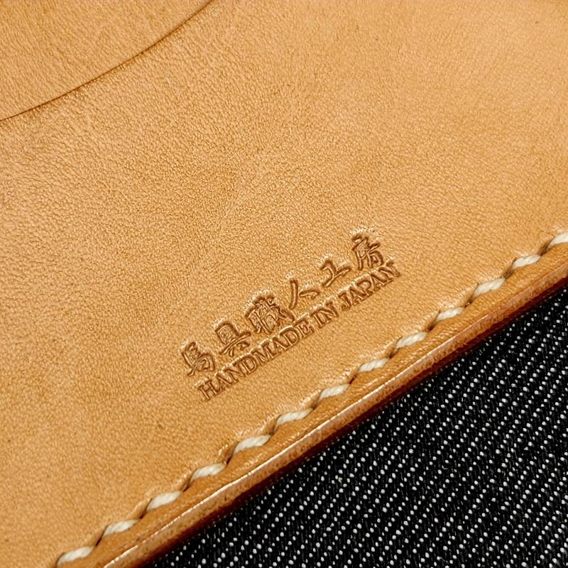 二つ折り財布 ショートウォレット ハンドメイド 完全一点もの 総手縫い