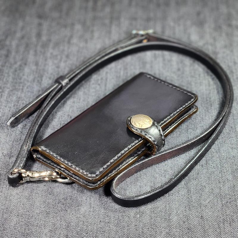 ナスカン付き ショルダーストラップ スマホショルダー ストラップ 馬具