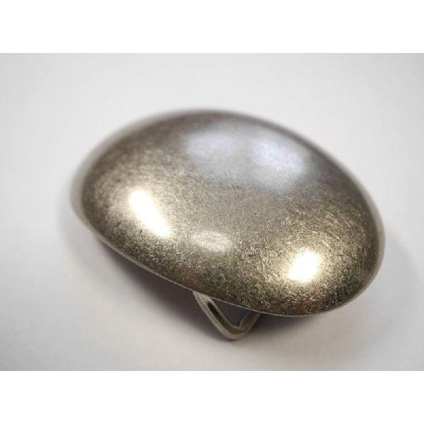 真鍮製 ベルト幅40mm用 楕円型プレーンバックル (シルバー) : 馬具職人