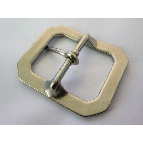 ベルト幅45mm用 重厚八角バックル (シルバー)真鍮 ブラス : 馬具職人