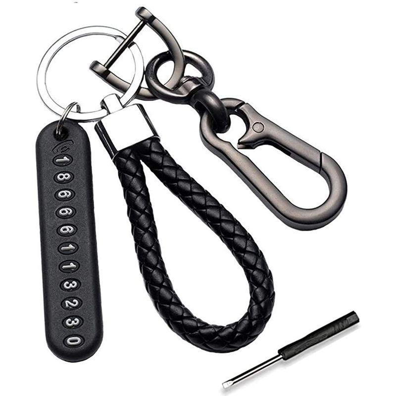 キーホルダー おしゃれ 紛失防止 キーチェーン カラビナ メンズ キーリング メンズ キーケース メンズ レディース 合金製 11桁 電話番 爆買い