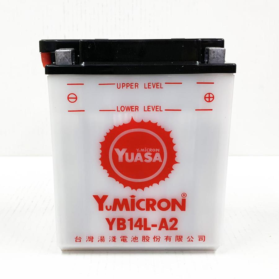 デジタルテスターセット ◆ 台湾 YUASA ユアサ YB14L-A2 開放型 バイクバッテリー 互換 FB14L-A2 液別 FZX CB750 GPZ900R FZR750 ヤナセ除雪機 1Z-Y55-5・2A｜baikupatuhakase2｜04