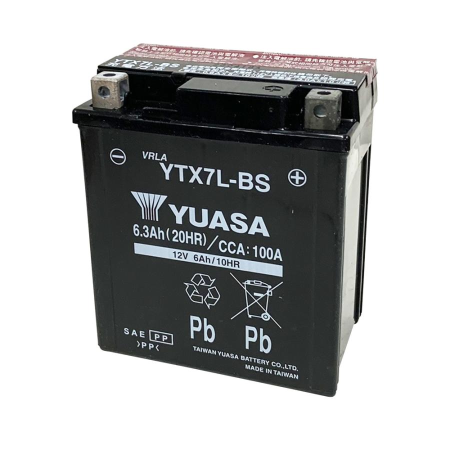 台湾 YUASA ユアサ YTX7L-BS 互換 DTX7L-BS FTX7L-BS GTX7L-BS 初期充電済 即使用可 マグナ250 ...