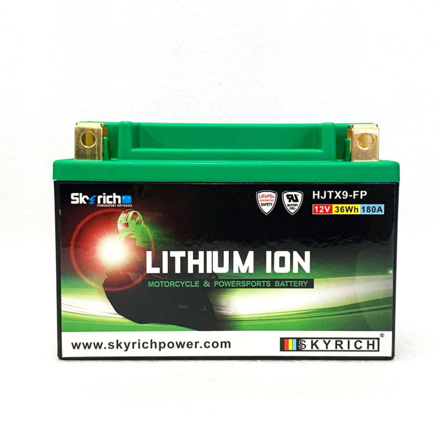 リチウムイオンバッテリー SKYRICH リチウムイオンバッテリー HJTX9-FP【互換 ユアサ YTX9-BS
