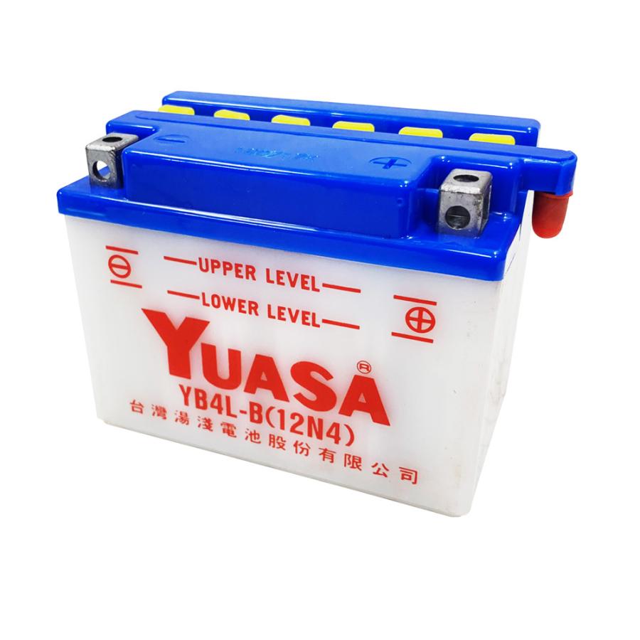 台湾 YUASA ユアサ YB4L-B 開放型バイクバッテリー 互換 GM4-3B FB4L-B BX4A-3B 専用液付 ジャイロX ジョグ タクト｜baikupatuhakase｜02