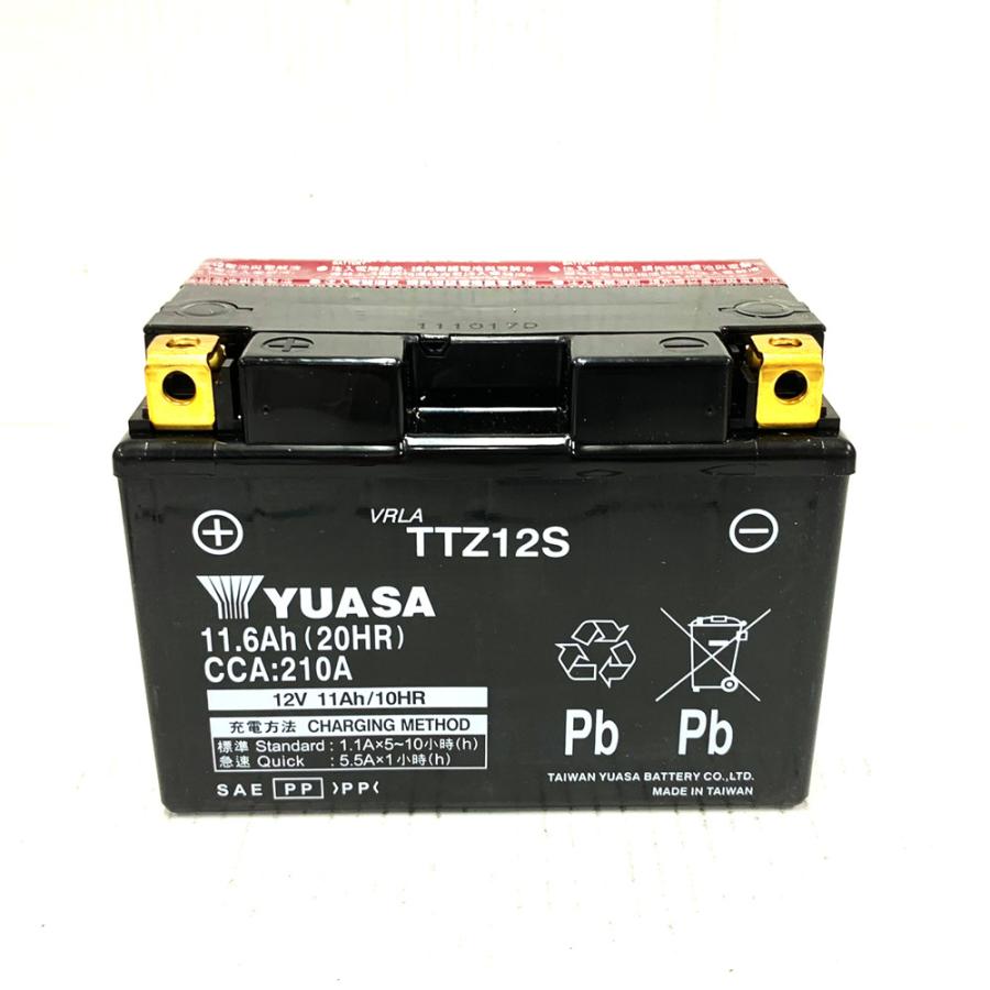 台湾 ユアサ YUASA TTZ12S 互換 YTZ12S FTZ12S DTZ12-BS 初期充電済 即使用可能 フォルツァ インテグラ VFR800F TMAX530｜baikupatuhakase｜04