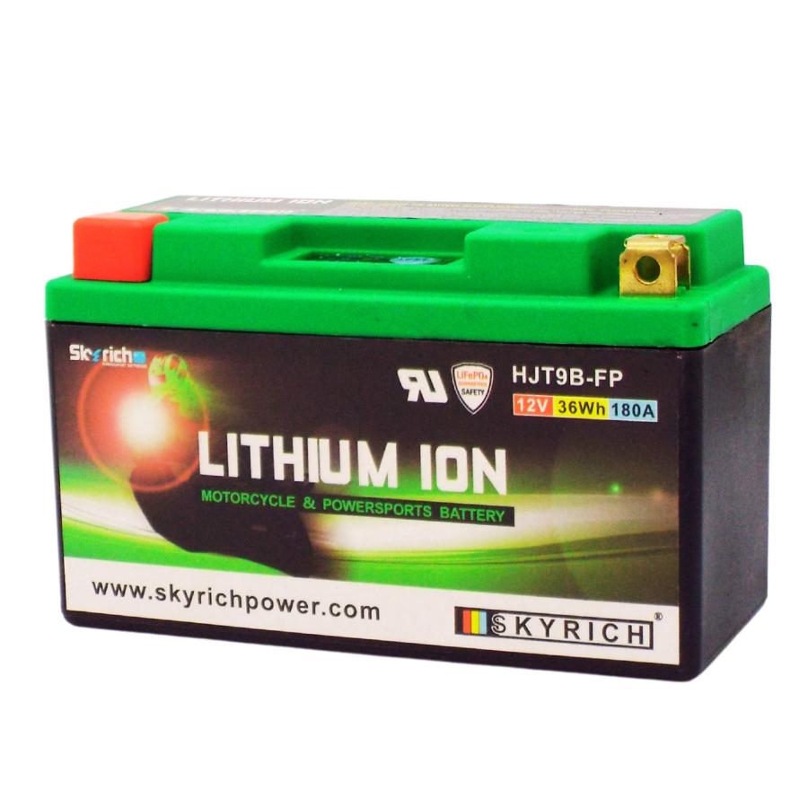 SKYRICH HJT9B-FP バイク用リチウムイオンバッテリー【互換 ユアサYT9B