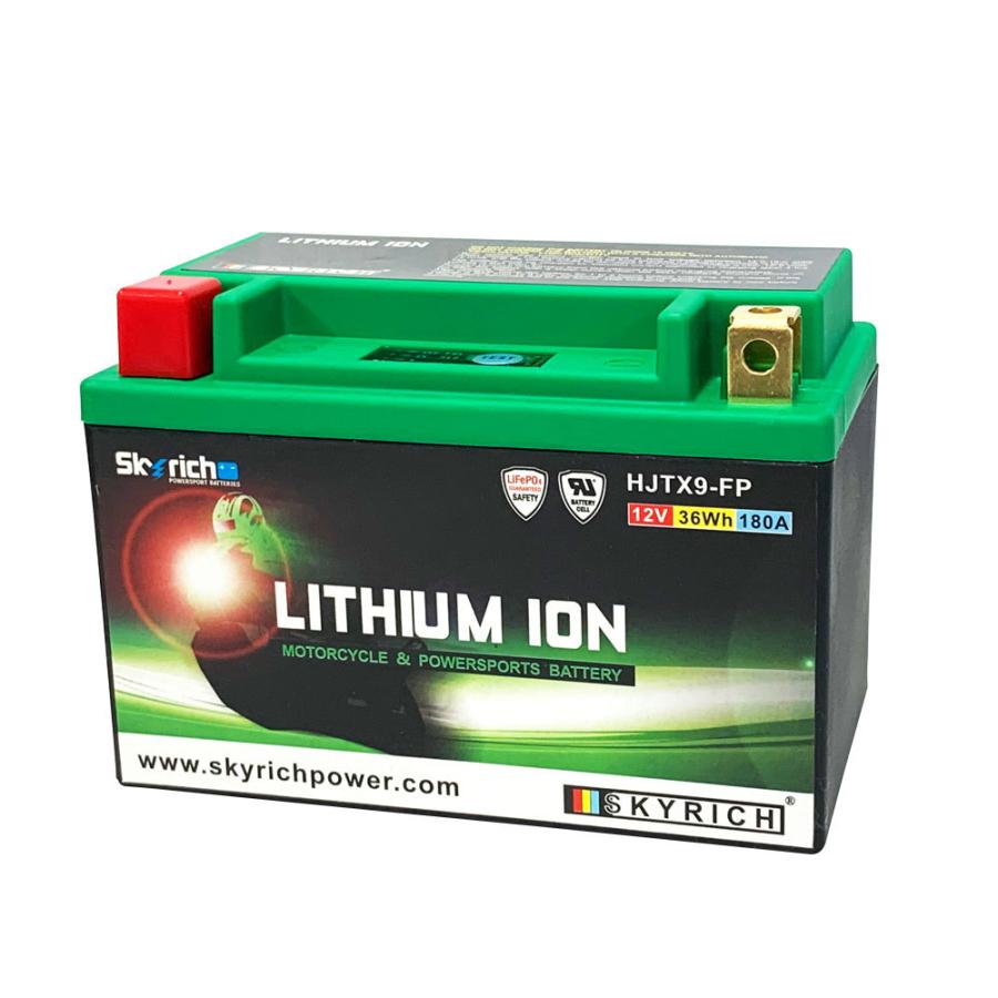 SKYRICH HJTX9-FP バイク用リチウムイオンバッテリー【互換 ユアサ