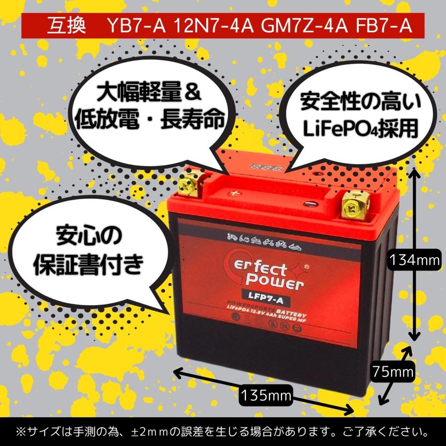 パーフェクトパワー LFPR7-A バイク用 LiFePO4 リン酸鉄リチウム