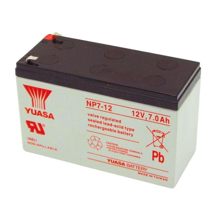 台湾 YUASA ユアサ NP7-12 小形制御弁式鉛蓄電池 互換 12SN7.5