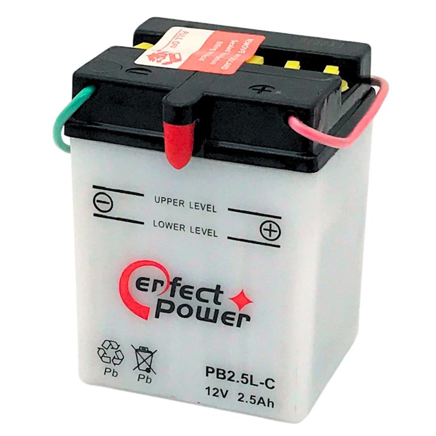 パーフェクトパワー PB2.5L-C 開放型 液別 バイクバッテリー【互換 YB2