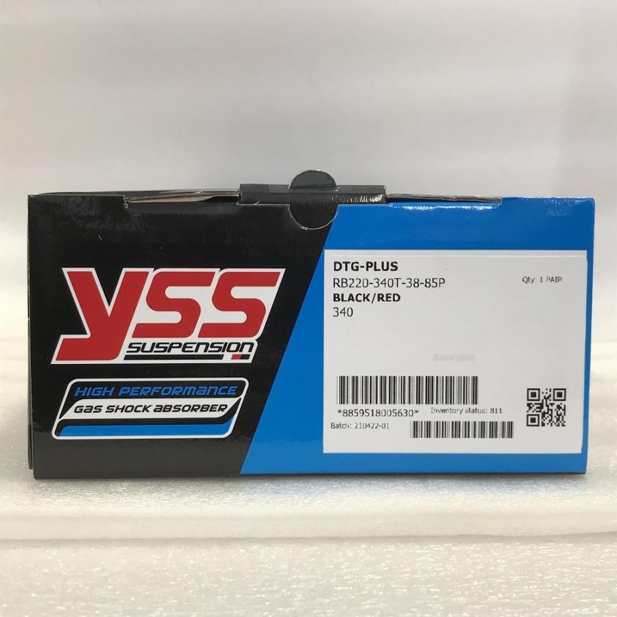 YSS DTG-PLUS リアサスペンション 340mm WAVE モンキー BLACK / RED【RB220-340T-38-85P】｜baikupatuhakase｜06