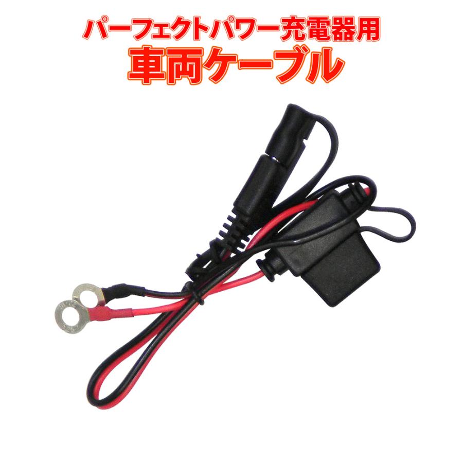 パーフェクトパワーフルオート充電器用 車両ケーブル SAE端子 : バイク