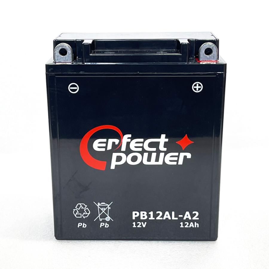 【バッテリー＋P-Power充電器セット】 パーフェクトパワー PB12AL-A2 ＋ PerfectPower バッテリー充電器 初期充電済 互換 YB12AL-A2 FB12AL-A GM12AZ-3A-1｜baikupatuhakase｜04