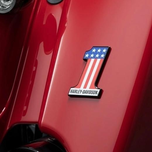 Harley Davidson エンブレム メダリオン #1 logo red Harley Davidson エンブレム メダリオン #1 logo red