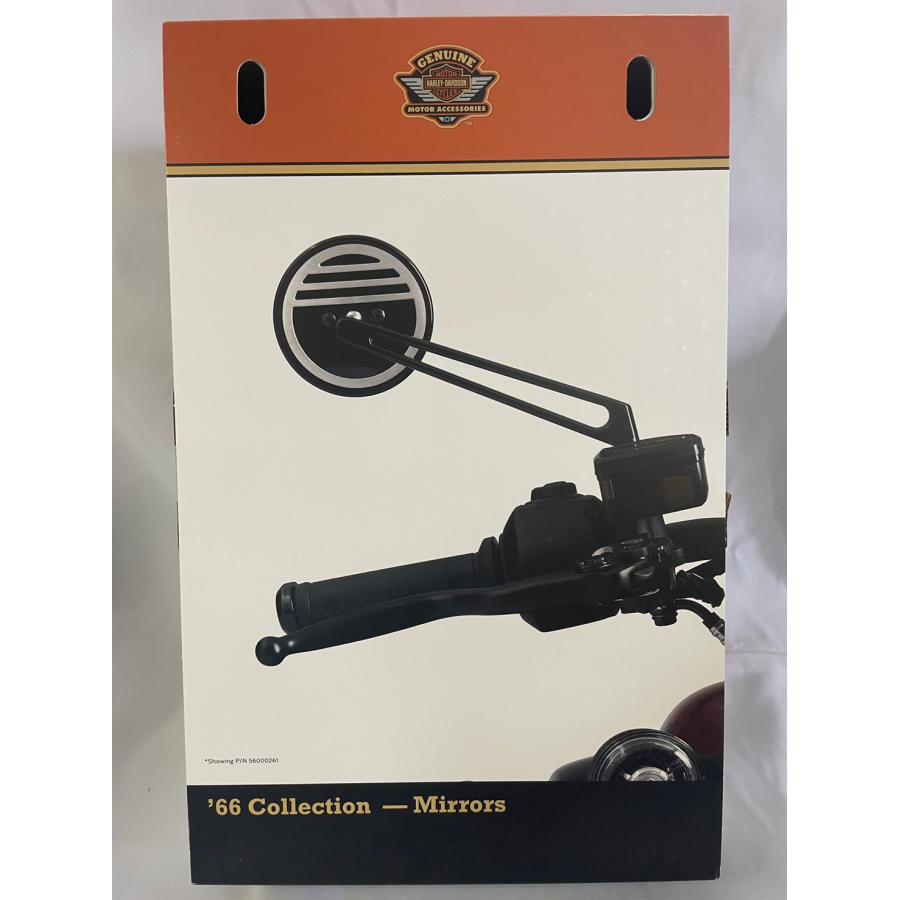 ハーレーダビッドソン 66 Collection ミラー ブラック 未使用品 Harley Davidson（ハーレー・ダビッドソン） '66 Collection Mirrors