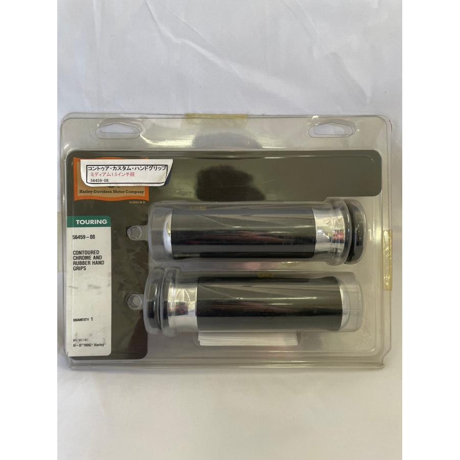 Harley Davidson（ハーレー・ダビッドソン） Contoured Chrome And Rubber Hand Grips ...