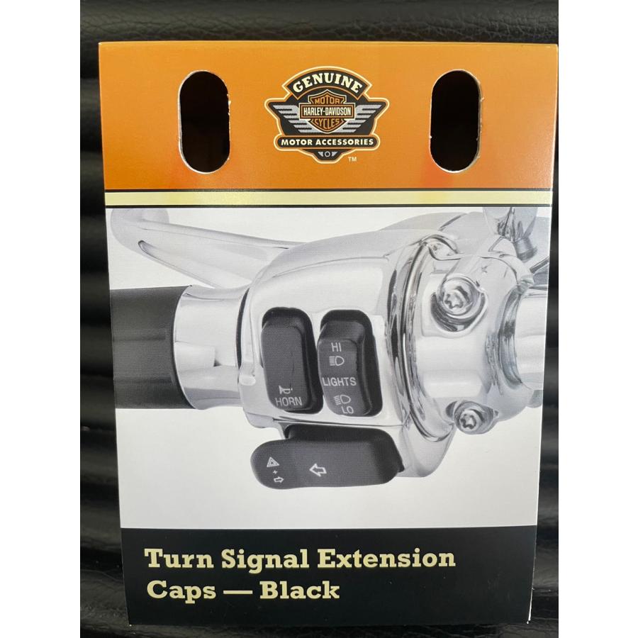Turn Signal Extension Caps Black HARLEY DAVIDSON 71500177バイクヤネット