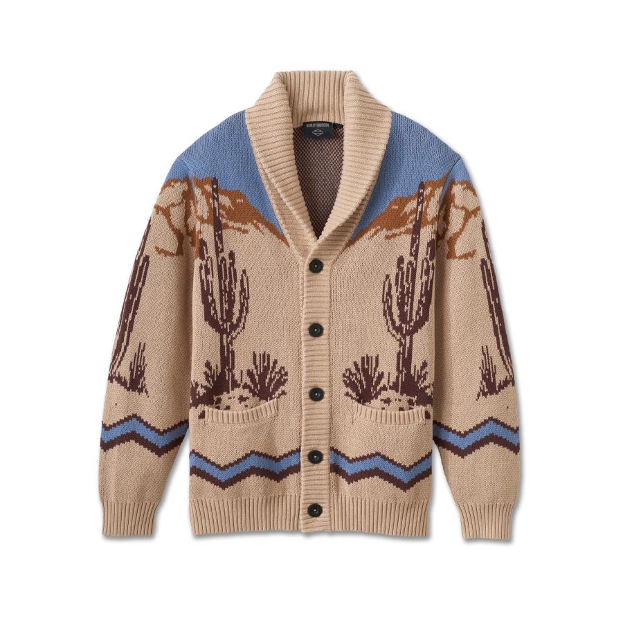 ハーレーダビッドソン純正 セーター カーディガン カーボウイデザイン