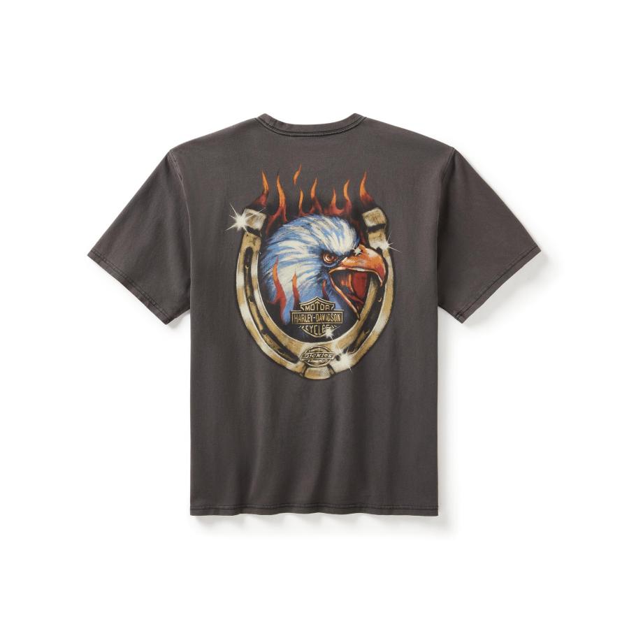 Harley Davidson Dickies x HD Heavyweight Flaming Eagle Tee Harley Davidson Dickies x HD Heavyweight Flaming Eagle Tee