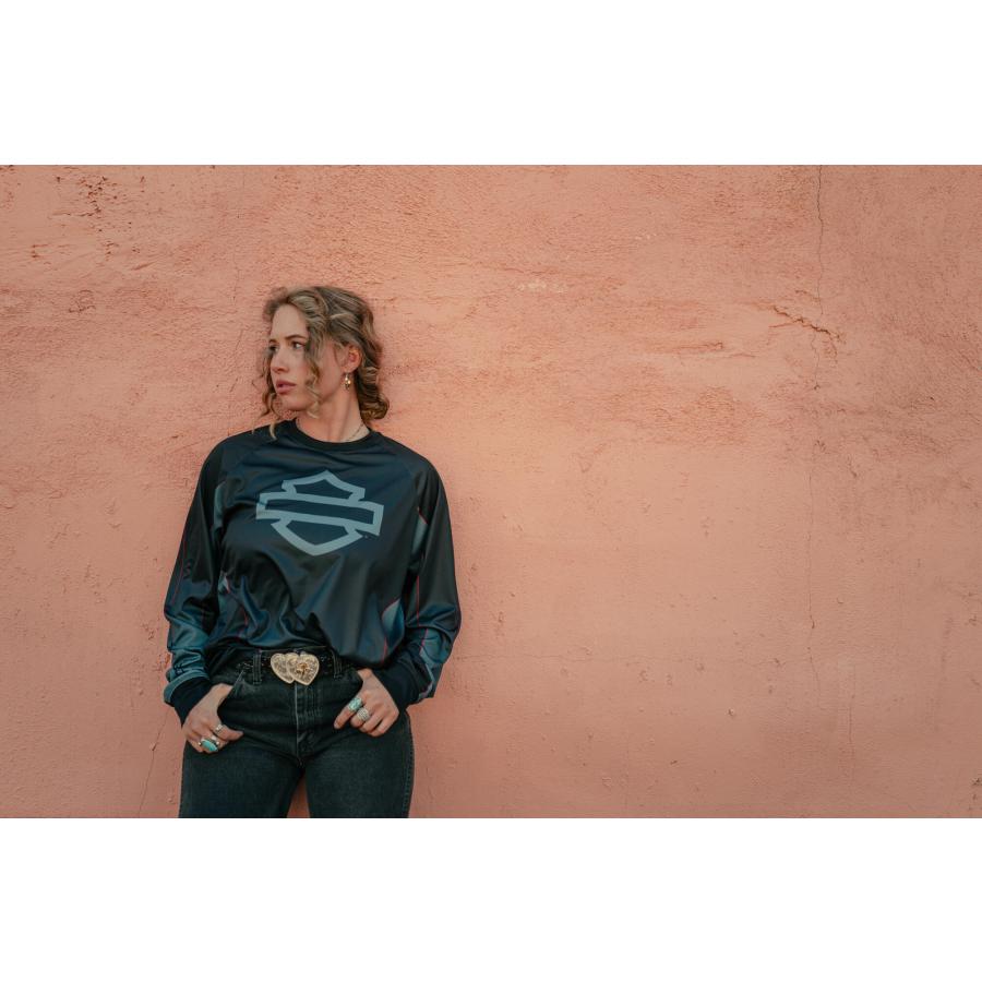 ハーレーダビッドソン 長袖Tシャツ モト ジャージ : バイクヤ