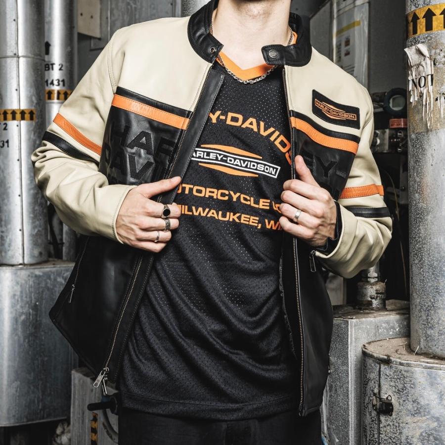 Harley Davidson ハーレーダビッドソン純正 革ジャン 本革 牛革