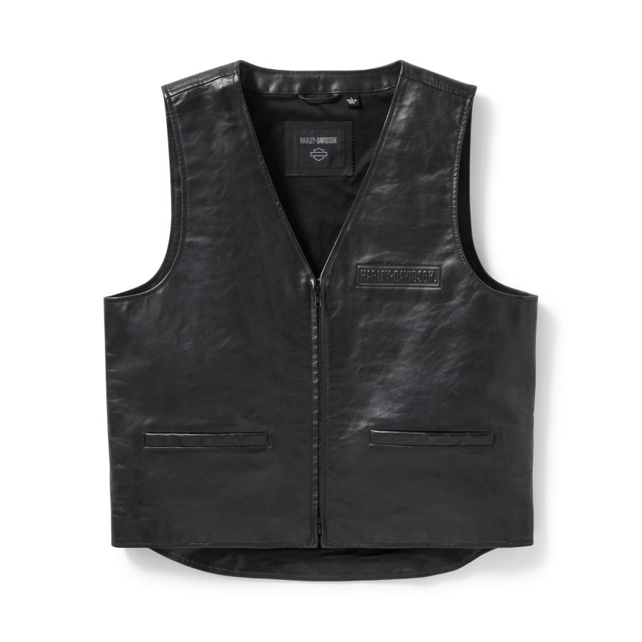ミ*コ様 ハーレーダビッドソン Harley Davidson チェーン付レザー Harley Davidson ハーレーダビッドソン レザー ベスト チェーン付