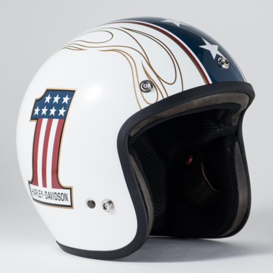 NO.1　ロゴ  HARLEY DAVIDSON  ハーレダビッドソン純正 Arai クラシックSW ジェットヘルメット｜baikuya-utsunomiya｜02