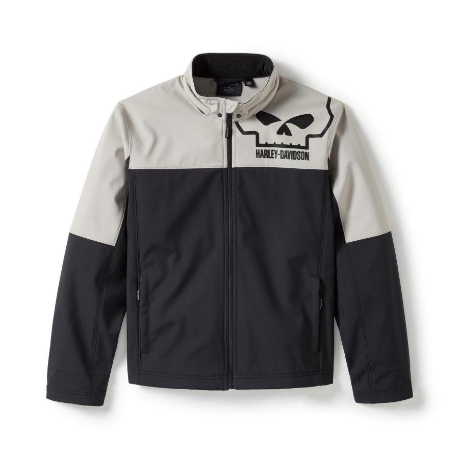 【超美品】Harley Davidson 防風ジャケットMサイズ Harley Davidson（ハーレー・ダビッドソン） ウィリーG スカル 防風 撥