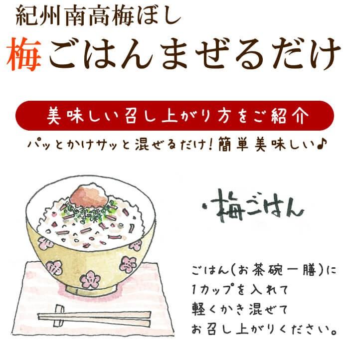 混ぜご飯の素 紀州南高梅ぼし 梅ごはんまぜるだけ 南高梅 わかめ し