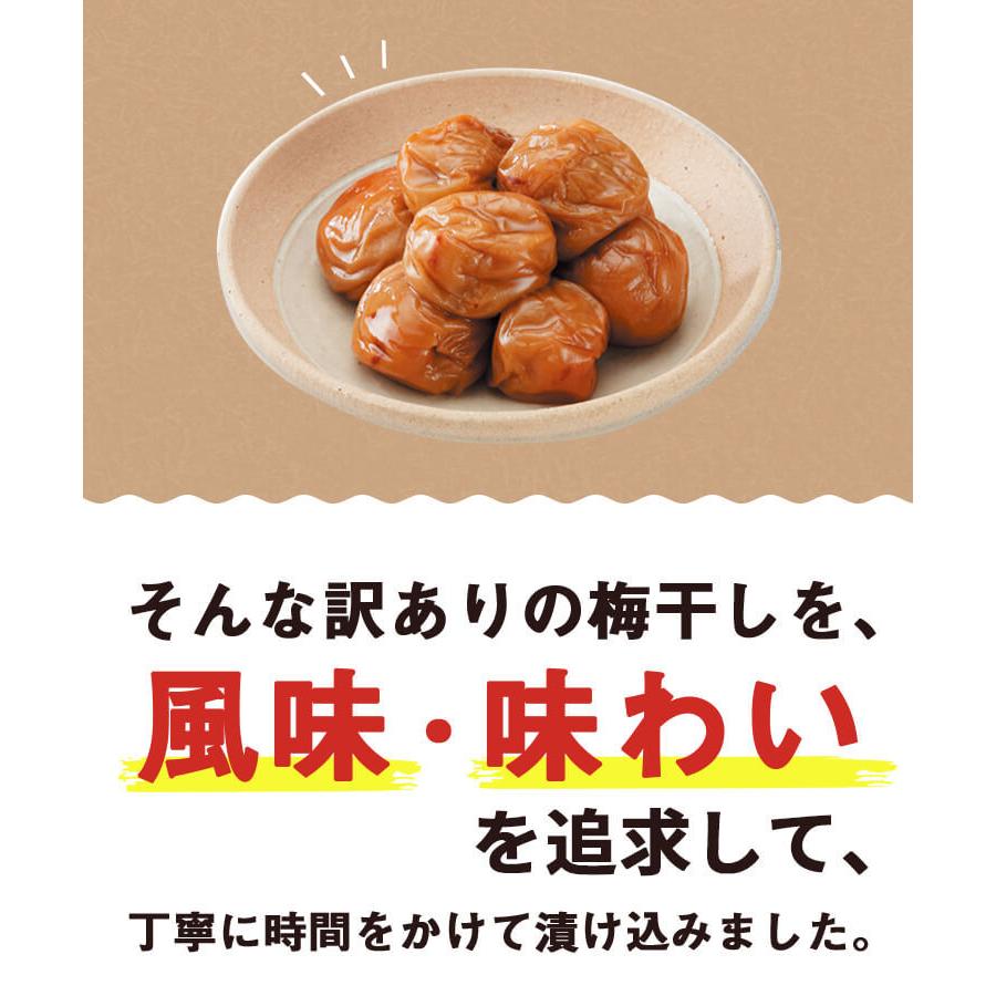 梅翁園. 梅干し 訳あり 580g お味選べる3種類 お得パック梅干 期間限定