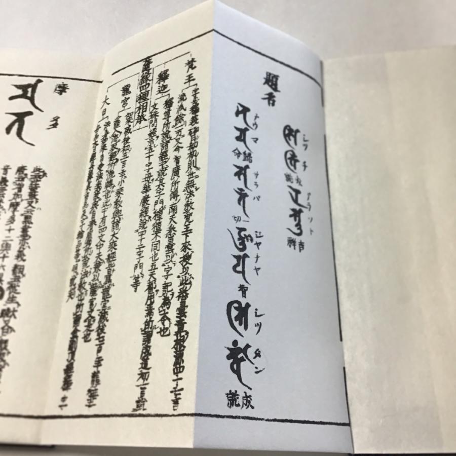 慈雲尊者真筆 摩多體文