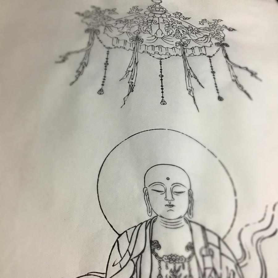 525 地蔵菩薩図(木版手摺) : 貝葉書院 ヤフー店 - 通販 - Yahoo