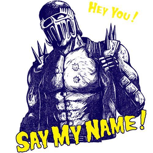 SAY MY NAME!Tシャツ TROPICAL PINK [北斗の拳] ジャギ : バカT