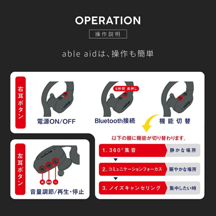 ワイヤレス集音器 音質満足度NO1 エイブルエイド 集音器 最新音声